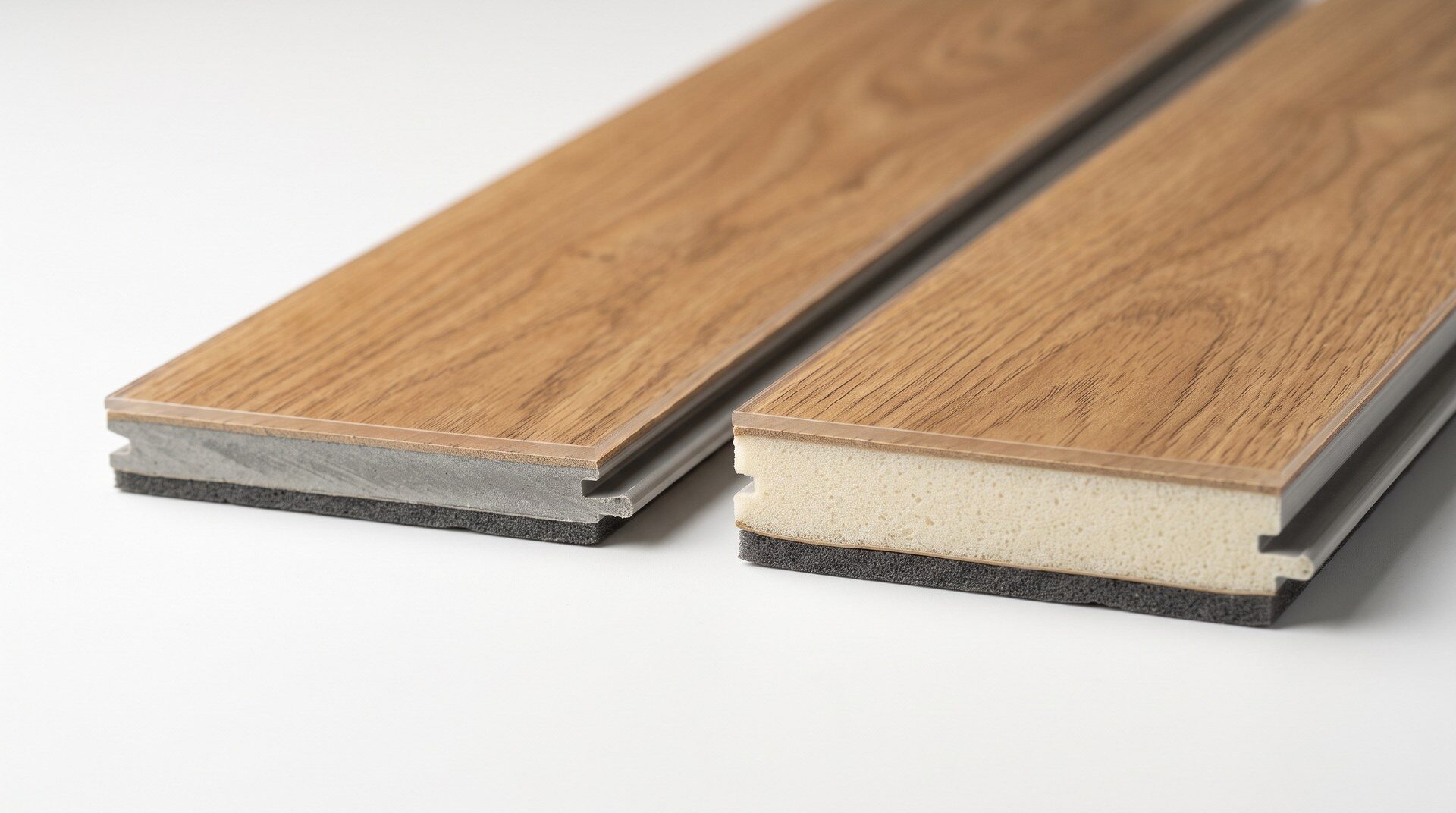 SPC vs WPC luxury vinyl plank core construction comparison for Alberta flooring buyers.